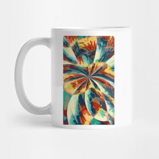 Colorful painterly floral abstract Mug